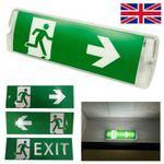 Led Emergency Light Fire Exit Lamp Bulkhead Exit Sign Maintained/non Maintained~