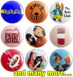 Retro Kids - Various Designs - BUTTON PIN BADGE 25mm 1 INCH | 70s 80s 90s TV