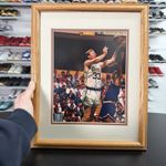 Vtg Larry Bird Autographed Signed Framed Photo Boston Celtics Certified