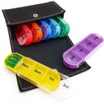 7 Day Weekly Pill Box Daily Organiser Medicine Tablet Storage Dispenser Case AS