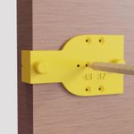 Premium Door Jig Marking Template for 45mm/57mm Latch Spindle & Handles Includes