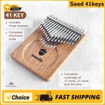 Seeds Chromatic Kalimba 41 Keys C Tone 3 Layer Professional Thumb Piano Handmade