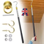 Attic Ladder Pull down System Kit - Loft Ladder Pole with Hook