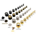 10/50pcs Zinc-alloy Ball Head Stud Bag Wallet Belt Chicago Screw Back Rivet Stud
