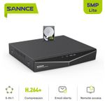 SANNCE 8CH 5MP Lite HDMI DVR Video Recorder 5IN1 for CCTV Security Camera System