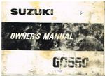 SUZUKI GS550 GSS550D GS550E ORIG. 1979 OWNERS INSTRUCTION & MAINTENANCE HANDBOOK
