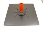 Plasterers hawk ABS plastic large size 330 x 330mm British made,removable handle