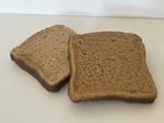 Fake Brown Bread Slice X 2 Prop Food Display Loaf Sandwich Realistic