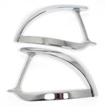 Ford Anglia 105E 106E & 307E Van Chrome Wing Lamp Surround Bezel Trim Pair