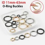 Metal O Ring Snap Clip Trigger Spring Gate Keychain Carabiner Clips ID 11mm-63mm