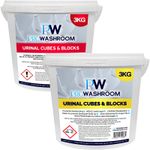 Urinal Cube Chunks Buckets 2 x 3KG Urine Channel Blocks Cherry Lemon Fragrance