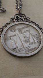1976 Montreal Olympics 5 Dollar Coin In Sterling Silver 925 Mount With Chain