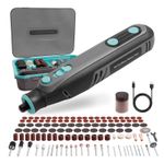 Bluemars 8V Cordless Rotary Tool Kit, 122PCS, 5-Speed Engraver & Sander For DIY
