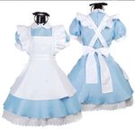 Japan Alice in Wonderland Costume Waitress Uniform Maid Dress Halloween Cosplay