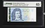 ESTONIA , BANK OF ESTONIA 100 KROONI 2007 PICK#88 PMG 65 EPQ