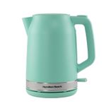 Electric Kettle,1.7 L, Ella Collection by Hamilton Beach, Matte Mint, HBK3045MM