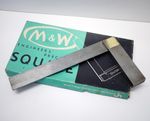 Vintage Moore & Wright No. 400 Precision Engineers 12” Square  ~Made in England