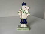 Bonchurch Pottery Hippo Golf Figurine  Signed Bristow