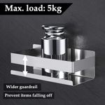 Shower Caddy Self Adhesive and Screws (2 ways) - Stainless Steel Ba