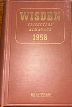 Wisden Cricketers' Almanack 1958  hardback in good condition
