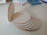 Laser Cut Wooden Circle Shape Coaster Plywood Blank 100mm (10cm)