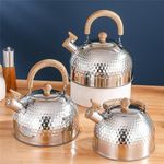 Outdoor Stainless Steel Kettle 2L 3L 4L Whistling Coffee Pot for Camping