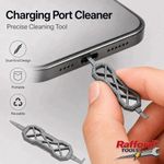 2x Portable Charging Port Cleaner Dual-End USB C Phone Dust Remover Tool Uk