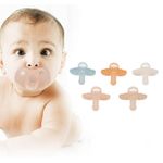 Pack Of 5 Lightweight Silicone Pacifiers For Children To Relieve The Emotions Of