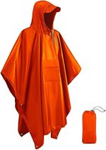 Victoper Waterproof Poncho Adult, Lightweight Reusable Rain Poncho for Hiking