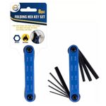 Folding Hex Key Set 1.5 to 6mm Allen Alan Garage Builders Tool Tools Metric 8pc