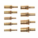 Metal Hose Joiner Barbed Brass Connector Reducer Fitting Air Fuel Water Oil Pipe