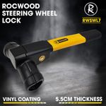 Steering Wheel Lock T-Bar Car Van Vehicle Anti Theft Security Safety 2 Keys