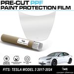 Full Bonnet Stone Chip Guard PPF Paint Protection Film Kit For Tesla Model 3