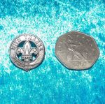 Vintage 1978 Hallmarked Sterling Silver D.G.C. Boy Scouts With Thanks Pin Badge
