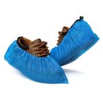 Disposable BLUE Plastic Over Shoes 100/1000/2000 Shoe Covers Carpet Protectors