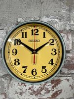 Seiko Salvaged Ships Cabin Clock Original Paint Green (Cream Face)