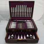 KINGS Design Sheffield Made Silver Service 86 Piece Canteen of Cutlery Set