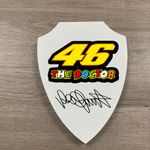 Valentino Rossi Wall Plaque The Dr Number 46 Facsimile Signed