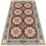 Outdoor Patio Vinyl Rug Balcony Home Extra Large Mat Geometric tiles 150x225