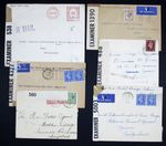 GB Covers to Switzerland x 6. Red Cross Postal Message Scheme etc