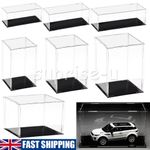 25/30/40/50/55cm Acrylic Display Case Box Transparent Dustproof Showcase UK