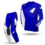 UFO MOTOCROSS KIT TECNO BLUE JERSEY PANTS COMBO MX OFF ROAD KIT
