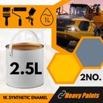 Terex Dump Truck Yellow & Grey Dumper Paint Endurance Enamel 2.5 Litre Tins