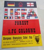 Nottingham Forest V 1.F.C Cologne European Champions Clubs Cup Semi Final 1st Lg