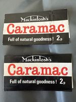 2 X Vintage 1970’s Mackintosh’s Caramac Wrappers