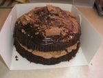 NEW -Home Made  ICED CHOCOLATE CHIP SPONGE, CHOCOLATE BUTTERCREAM CAKE x1