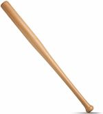 Heavy Duty Wooden Baseball Bat Rounders Softball Wood Hardwood Solid Stick 62 cm