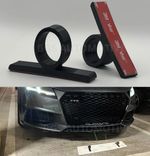 Number Plate Clips/holders for Audi Honeycomb Grills  (Push & Lock System)