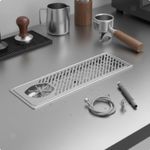 Stainless Steel Pitcher Rinser Removable   Tray Bar Sink Glass Cleaner Quick