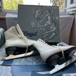 Vintage Daoust Skates Size 34 with Original Box Sheffield Steel Canada Made